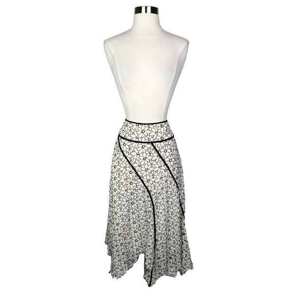 Drama Floral Cut-Out Hippie Midi Skirt - Picture 1 of 8